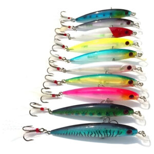 Kit 10 Isca Artificial Iscas Dourado Robalo Traira Tucunaré Cor Conforme As Fotos