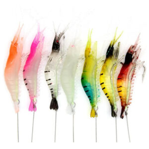 Kit 7 Iscas Camarão Artificiais Robalo Tucunaré Corvina - USADO